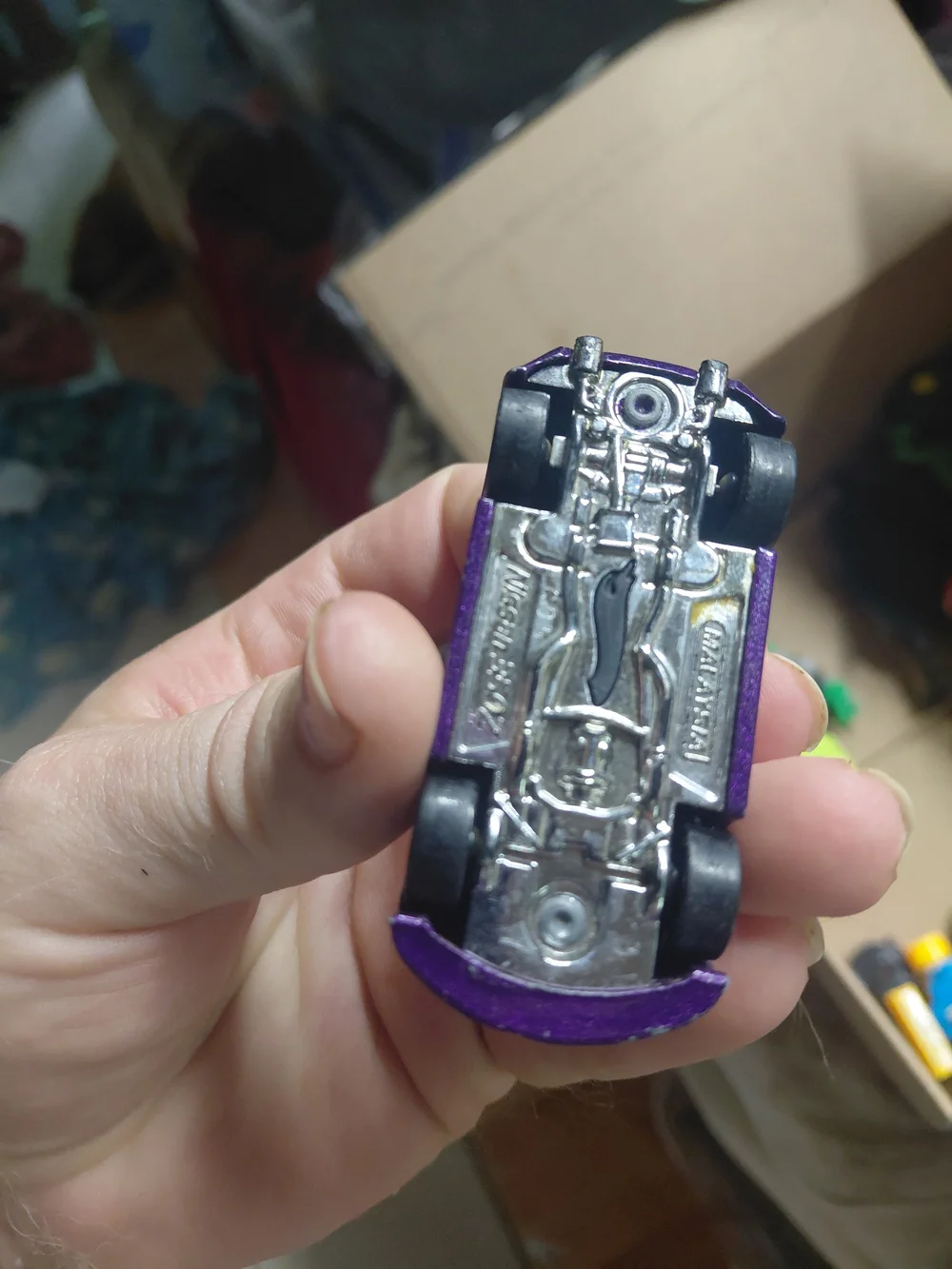 purple Hot Wheels Nissan 350Z from the 2010 Mystery Models series.